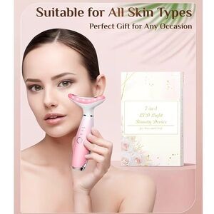 7-in-1 LED Light Beauty Device (Dopsikn) - Pink New in Box